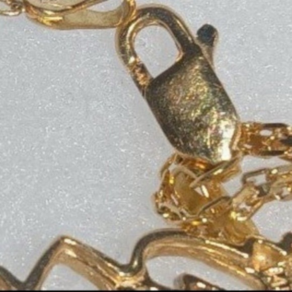 14k gold heart bracelet with real diamonds - Picture 5 of 5